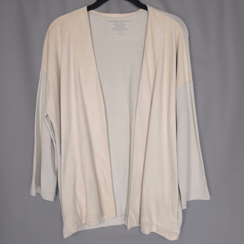 MAJESTIC FILATURES DU LION Deluxe Teeshirt Open Cardigan French Soft Touch 2